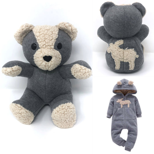 Baby Clothes Memory Bear