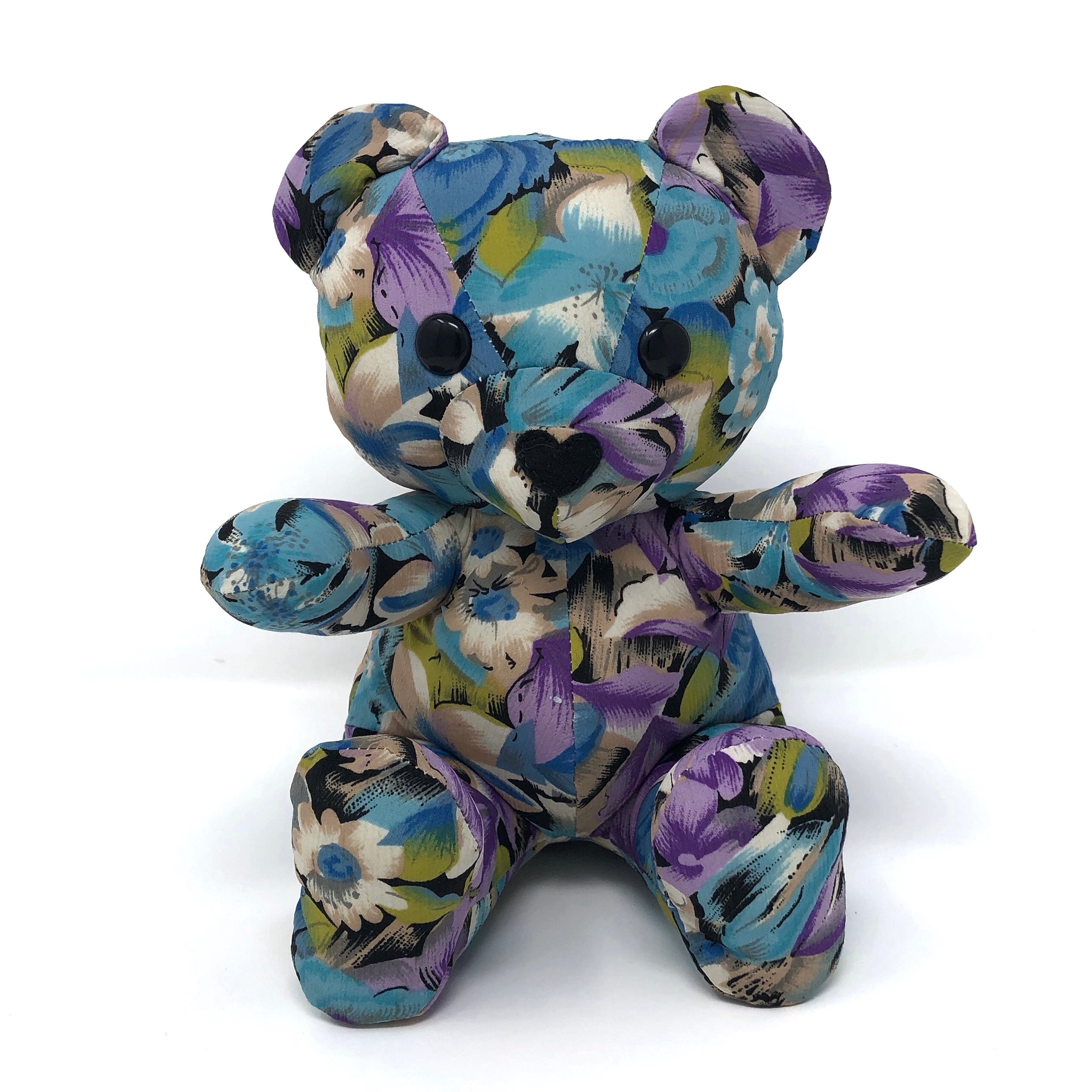 Small Memory Bear Made from a Dress – Nestling Keepsakes