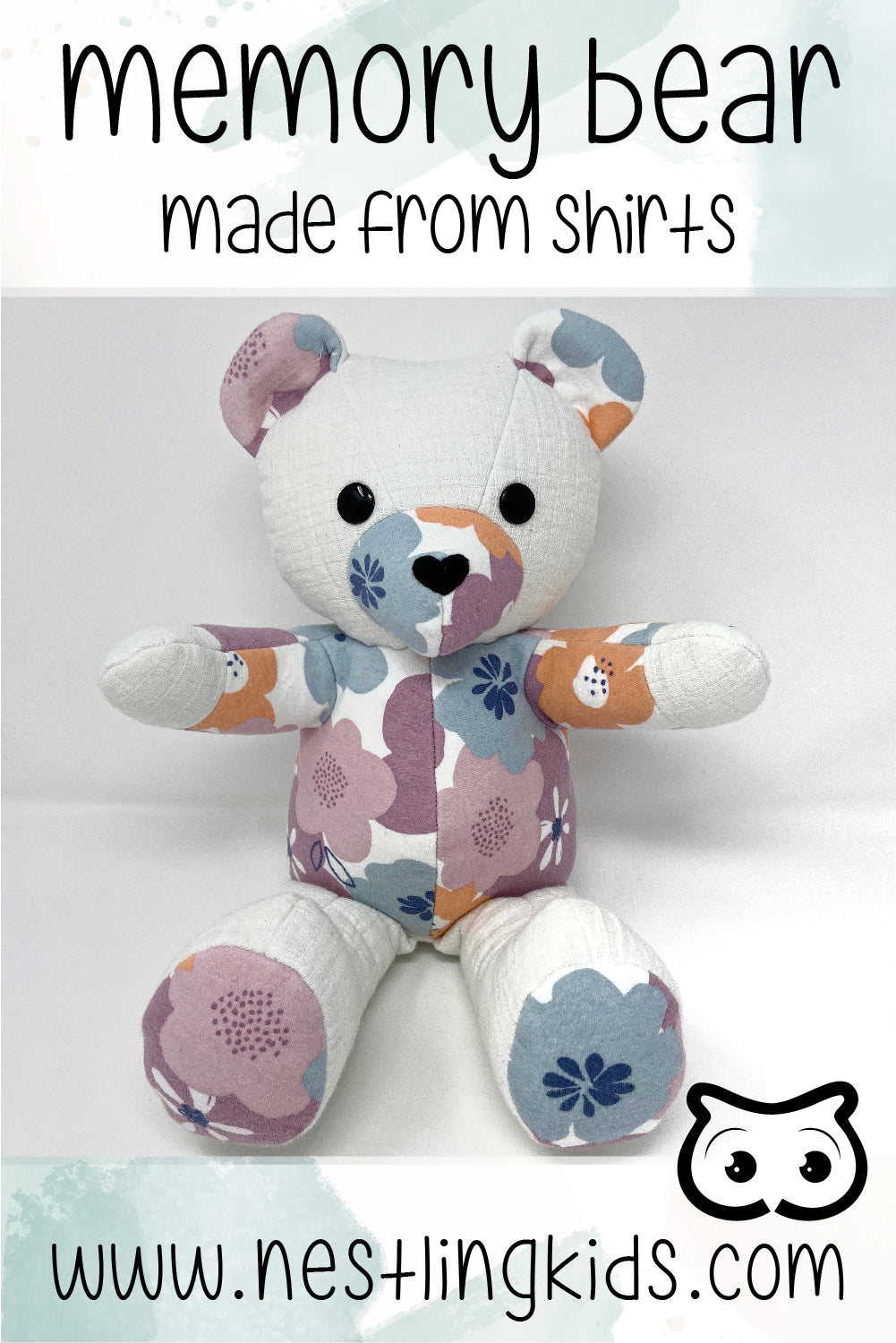 Muslin Blanket Birth Weight Memory Bear – Nestling Keepsakes