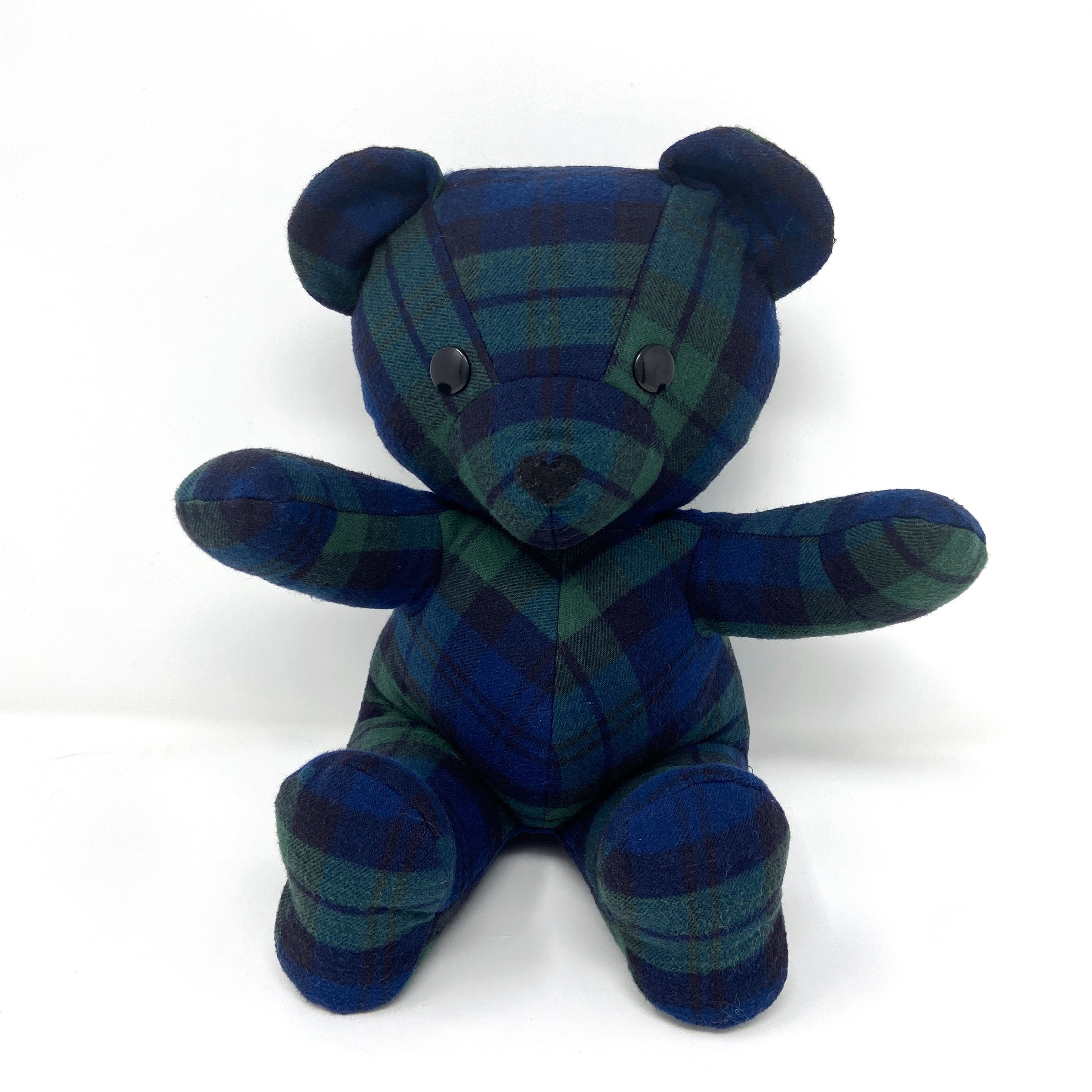 Plaid Shirt Memory Bear – Nestling Keepsakes